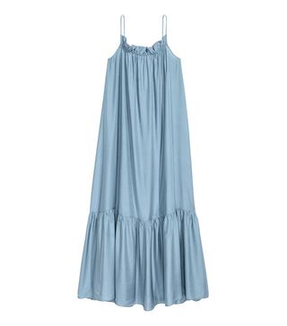 H&M + Long Flounced Dress