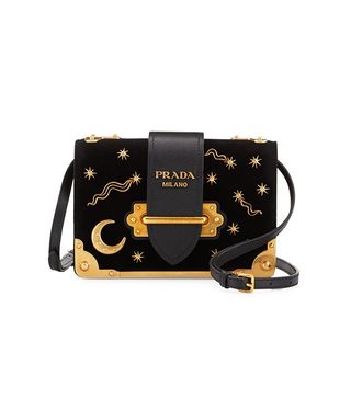 Prada + Cahier Astrology Velvet Shoulder Bag