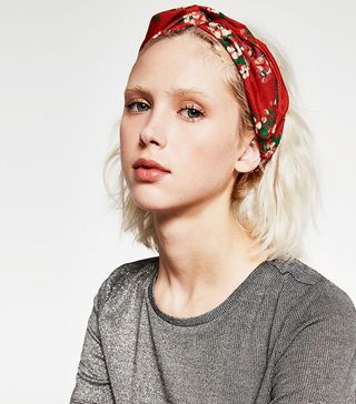 Zara + Floral Turban Hairband