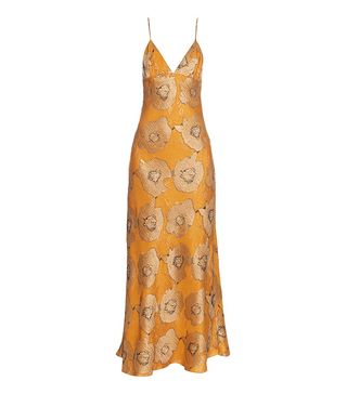 Brock Collection + Dehli Floral-Jacquard Slip Dress