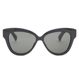 Linda Farrow + Snakeskin and Acetate Cat-Eye Sunglasses