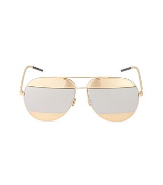 Christian Dior + Split Aviator Sunglasses