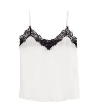 The Kooples + Silk Camisole with Lace
