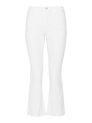 J Brand + Selena Cropped Mid-Rise Bootcut Jeans