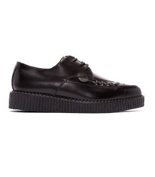 Underground + Black Leather Barfly Creepers