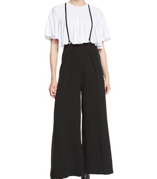 Kendall + Kylie + Suspender Wide-Leg Culottes