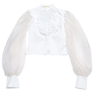 Valentino Vintage + White Cotton Top