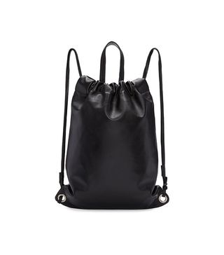 Robert Clergerie + Black Leather Sporty Backpack