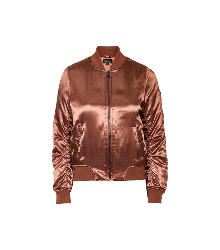 Topshop + Shiny Rust MA1 Bomber