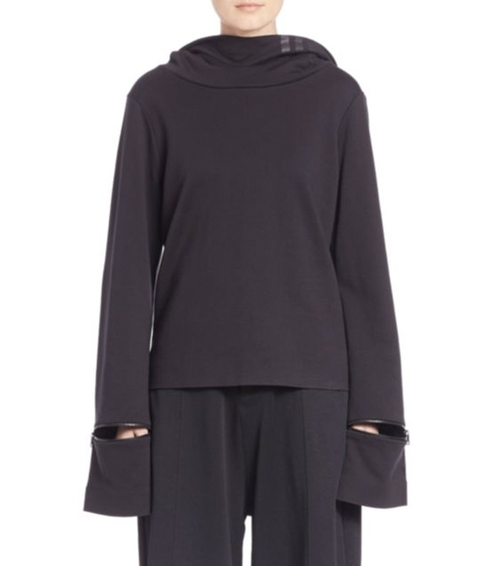 Y-3 + Solid Zippered Hoodie