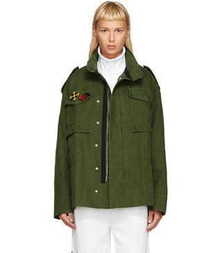 Off-White + Green M65 Military Jacket