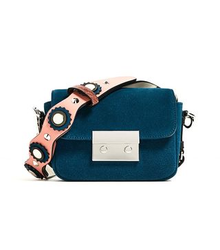 Zara + Double-Lock Crossbody Bag
