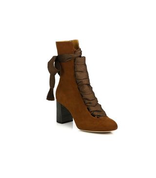 Chloé + Harper Suede Lace-Up Ankle Boots