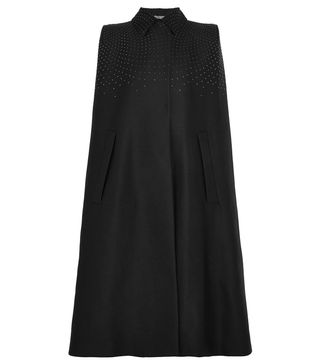 Bottega Veneta + Studded Cotton, Wool and Silk-Blend Twill Cape