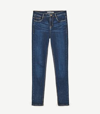 Zara + Mid-Rise Skinny Fit Jeans