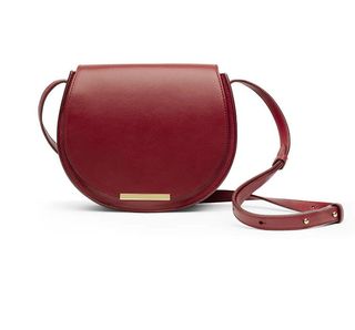 Cuyana + Mini Saddle Bag in Scarlet