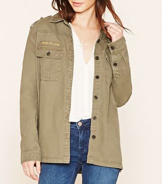 Forever 21 + Troop Patch Utility Jacket