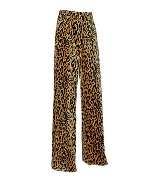 Dries Van Noten + Printed Stretch-Cotton Velvet Pants