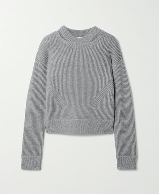 Proenza Schouler White Label + Cutout Ribbed Wool Sweater