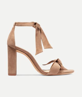 Alexandre Birman + Clarita Bow-Embellished Suede Sandals