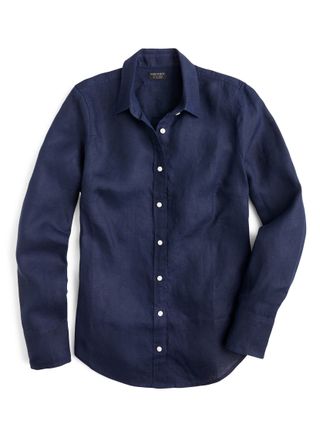 J.Crew + Slim Fit Perfect Piece-Dyed Irish Linen Shirt