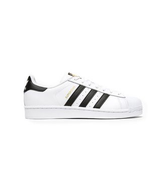 Adidas + Superstar in White/Black
