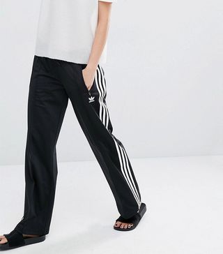 Adidas + Originals Three Stripe Wide Leg Trousers