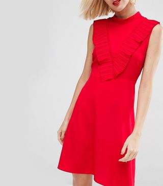 ASOS + Aline Dress With Pleated Yoke Front
