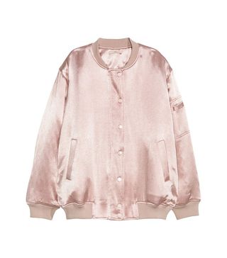 H&M + Satin Pilot Jacket