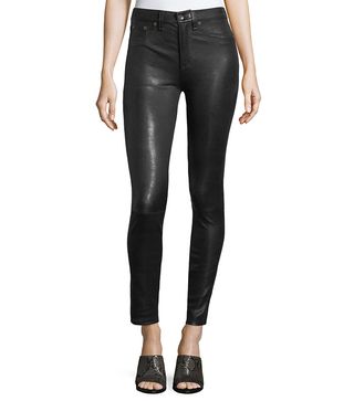 Rag 
Bone/JEAN + High-Rise Lamb Leather Skinny Pants