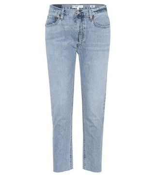 RE/DONE + Relaxed Crop Rigid high-rise jeans
