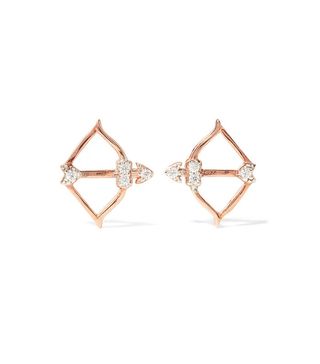 Aamaya by Priyanka + Cupid Rose Gold-Plated Topaz Earrings