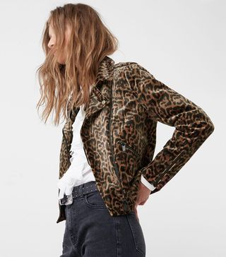 Mango + Animal Pattern Jacket