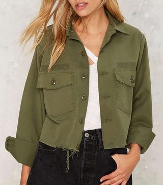 After Party by Nasty Gal + Crop Sign Army Jacket