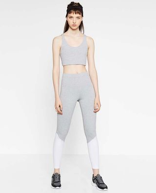 Zara + Color Contrast Leggings