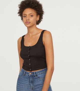 H&M + Tank Top With Snap Fastners
