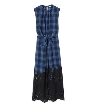 Rebecca Taylor + Plaid Dress with Lace