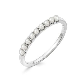 Links of London + Orbs Pearl & Sterling Silver Band Ring