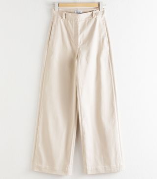 & Other Stories + Stretch Cotton Culotte Trousers
