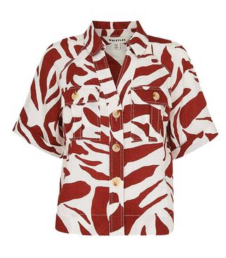 Whistles + Zebra Linen Shirt in Multi