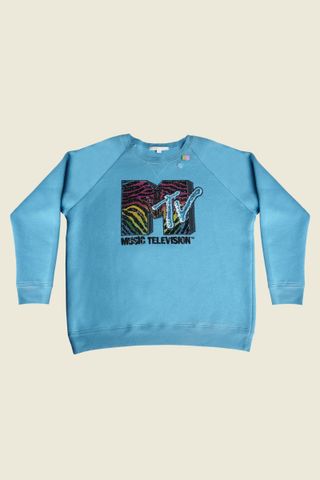 Marc Jacobs + Long Sleeve Embroidered MTV Sweatshirt
