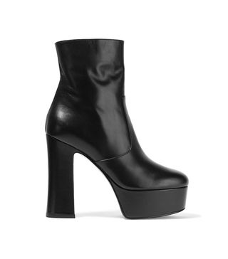 Saint Laurent + Candy Leather Platform Boots