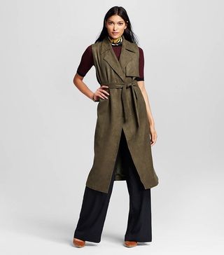 Who What Wear + Sleeveless Trench Vest