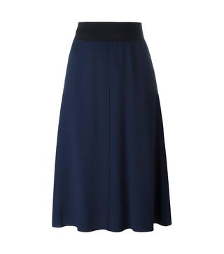 MSGM + A-Line Mid-Length Skirt