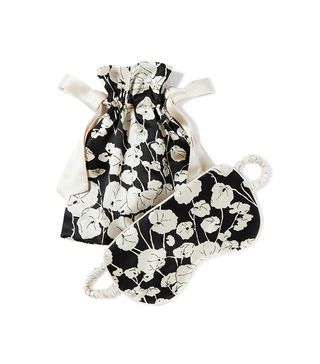 Olivia von Halle + Sabine Floral-Print Silk-Satin Eye Mask