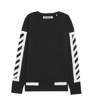 Off-White + Oversized Printed Cotton-Jersey Top
