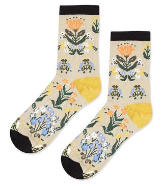 Topshop + Floral Ankle Socks