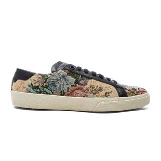 Saint Laurent + Court Classic Floral Tapestry Sneakers