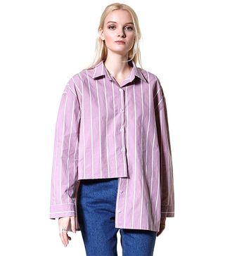 Storets + Yanna Striped Unbalance Shirt