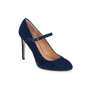 Halston Heritage + Suede Leather Mary Jane Pumps